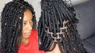 How To  Goddess Box Braids [upl. by Etnomed]