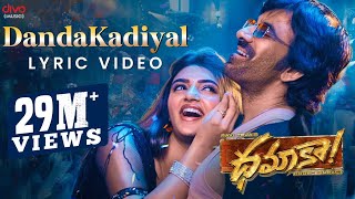 DandaKadiyal  Lyric Video  Dhamaka  Ravi Teja  Sreeleela  Thrinadha Rao  Bheems Ceciroleo [upl. by Haelhsa]