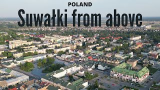 Suwałki from above  4K drone video [upl. by Nyltac273]