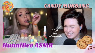 Willingly Watching a HunniBee ASMR Candy Mukbang 먹방 [upl. by Tillman]