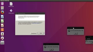 MEMZ Trojan on Linux Ubuntu 1604 with Wine without a virtual desktop [upl. by Urbai]