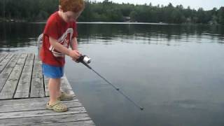 Boy catches fish in record time [upl. by Cailly]