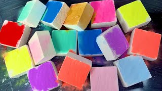 16 Blocks of multicoloured Gym Chalk  Satisfying ASMR [upl. by Ardeid]