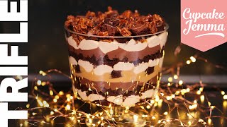 Epic Chocolate Salted Caramel Trifle Recipe  Cupcake Jemma [upl. by Now]