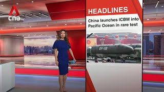 East Asia Tonight China launches an intercontinental ballistic missile the first in decades [upl. by Aicemak]