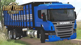 Scania P340 Boiadeira no Euro Truck 2 [upl. by Ennagrom]