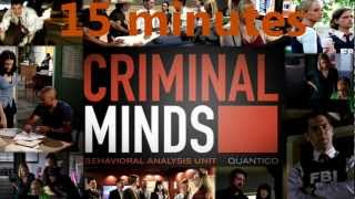 15 minutes  CRIMINAL MINDS OpeningMain Theme Soundtrack HQ [upl. by Nylaret]