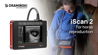 Dramiński iScan 2  portable ultrasound scanner for horse reproduction [upl. by Karalynn473]