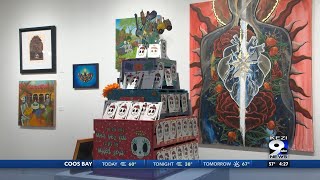 Maude Kerns Art Center hosts Dia de Los Muertos exhibit [upl. by Stephanus]