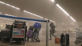 Brussels Airport Explosion Aftermath RAW VIDEO [upl. by Santana385]