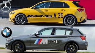 Mercedes A45 AMG 380 HP VS Bmw M140i 340 HP Top Speed [upl. by Attennhoj273]