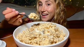 ASMR MAC N CHEESE MUKBANG NO TALKING  creamy pasta eating sounds [upl. by Corty877]