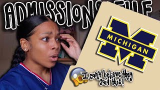 I Viewed My Admissions File  University of Michigan CoE  How I REALLY got into UMich [upl. by Lertnek]