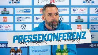 Chemnitzer FC  Pressekonferenz nach dem Heimspiel gegen den FC Eilenburg [upl. by Rickard]