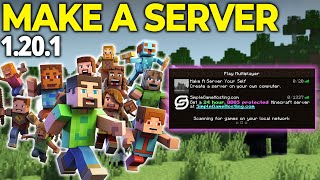 How To Make a Server in Minecraft 1201 [upl. by Ylloj724]