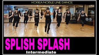 SPLISH SPLASH Line Dance IntermediateJo Thompso [upl. by Downey]