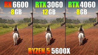 RX 6600 vs RTX 3060 vs RTX 4060  Ryzen 5 5600X  Test in 16 Games [upl. by Aikal]