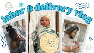 EMOTIONAL Birth Vlog  Induced at 37 weeks  Epidural  First Time Mom  Donor IVF  Embryo Adoption [upl. by Ahsiener]