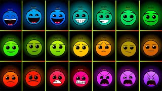 Difficultyblocks Band Tera Different 4 My Take But with Geometry Dash Difficulty Faces RESHARED [upl. by Lowson]