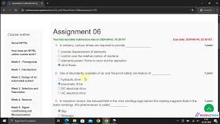 NPTEL Automation in Manufacturing Week6 Assignment6 Solution August 2024 [upl. by Millman]