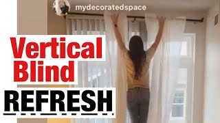 Vertical Blinds Refresh using NoNo Brackets [upl. by Eeliab738]