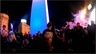 ARGENTINA CAMPEÓN de la Copa América los FESTEJOS en EL OBELISCO [upl. by Terti]