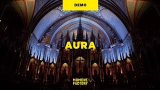 AURA  A luminous experience in the heart of Montreals NotreDame Basilica [upl. by Chancelor]