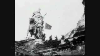 Soviet Flag over the Reichstag Building 1945 [upl. by Haskins]