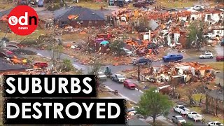 Drone Footage Shows Shocking Aftermath of Oklahoma Storm [upl. by Suzie854]