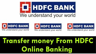 How To Transfer Money From HDFC Online Banking  How To Transfer Money From HDFC Bank App  HDFC [upl. by Annayk]