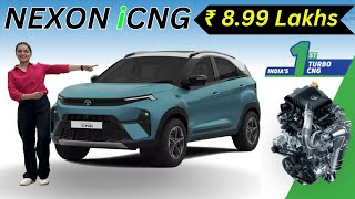 Tata Nexon CNG Launched at Rs 899 Lakhs  NEXON iCNG All details cng nexon suv [upl. by Souza673]