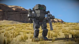 Space Engineers  Infantry Mech Exo Suit Power Armor Thingy RampD Testing [upl. by Grefer]