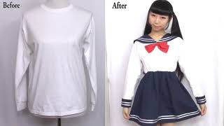 Tutorial de hacer uniforme japones [upl. by Schwitzer]