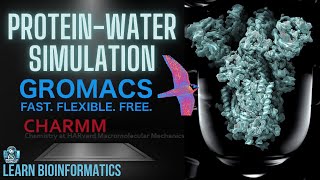 Molecular Dynamics Simulation of Protein in Water  GROMACS [upl. by Buderus]