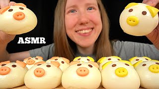 ASMR CUSTARD AND BEAN BUNS MUKBANG No Talking EATING SOUNDS [upl. by Dercy]