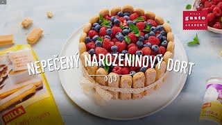 Nepečený narozeninový dort snadný sladký recept [upl. by Darrell]