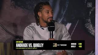 Andrade vs Quigley Press Conference Livestream [upl. by Treblih]