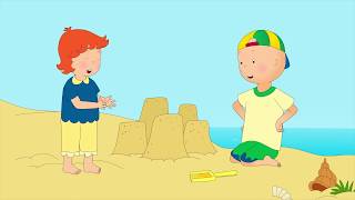 NEW CAILLOU GOES TO THE BEACH  Videos For Kids  Cartoon movie [upl. by Oirobil878]