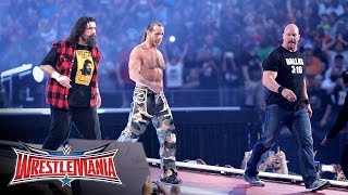 quotStone Coldquot HBK and Mick Foley make a surprise appearance WrestleMania 32 on WWE Network [upl. by Ailemak120]