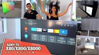 Sony Android TV REVIEW  X800H X80X8000  Best 85quot TV [upl. by Erodaeht]