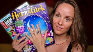 ASMR quotSCHREIBWARENquot amp ZEITSCHRIFTEN HAUL SHOW amp TELL🌛💫 COVER TAPPING amp KNISTERN 🤫 GEFLÜÜSTERT [upl. by Pomcroy]