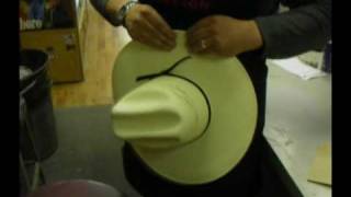 How to Shape a Cowboy Hat [upl. by Ahselrac144]