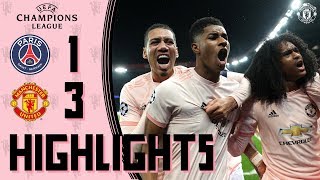 Highlights  Solskjaers young stars stun PSG  PSG 13 Manchester United  UEFA Champions League [upl. by Jillane]