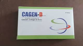 CagenD Tablet uses in urdu calcium collagenamp vitamin D3 effects and benifits bone pain [upl. by Araccat]