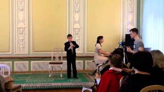 JeanBaptiste Loeille Sonata C Major  E ZnoskoBorovsky Kazachok  Oboe  Valentyn Maltsev  9 yo [upl. by Tnahs]