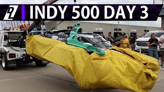 Big Crashes in Indy 500 Practice  Indy 500 Practice Day 3 Report [upl. by Rubia]