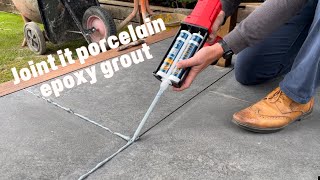 Joint it porcelain epoxy grout review and application test diy grouting porcelain [upl. by Orin]