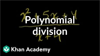 Polynomial division  Polynomial and rational functions  Algebra II  Khan Academy [upl. by Aloisius]