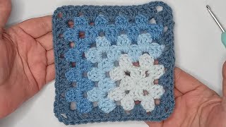 Crochet How to Crochet The Mitered Corner Granny Square Quick and Easy [upl. by Festa]