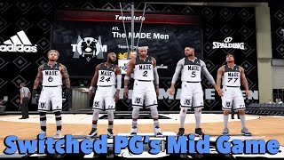 NBA 2K17 Pro AM  Switched PGs Mid Game  Offense Looking Bad [upl. by Sesylu]